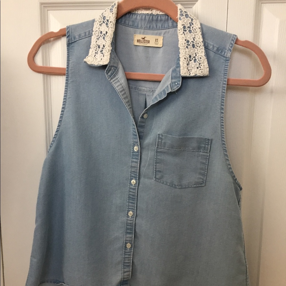 Hollister button down top